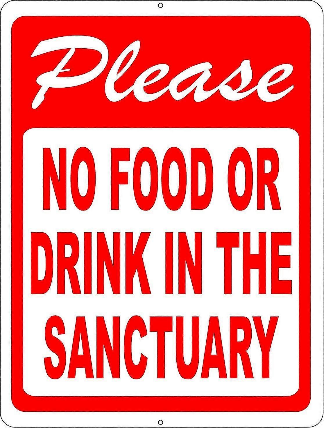 Por favor, não é permitido comida ou bebida na placa do santuário. 8x12 polegadas OU 12x16 polegadas de metal. Modo 3420