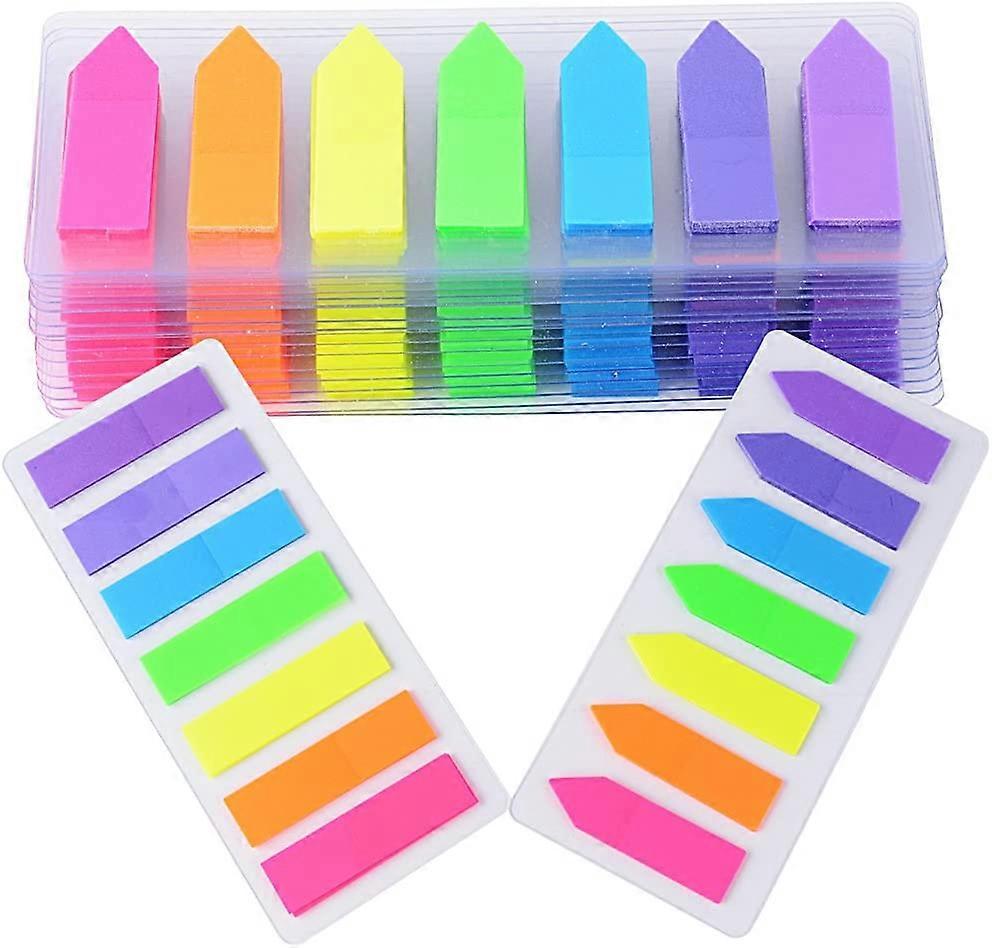 2800 Pieces 20 Sets Colorful Sticky Notes in 7 Colors Page Index Tabs Mark Bookmarks Page Sticker Bookmark