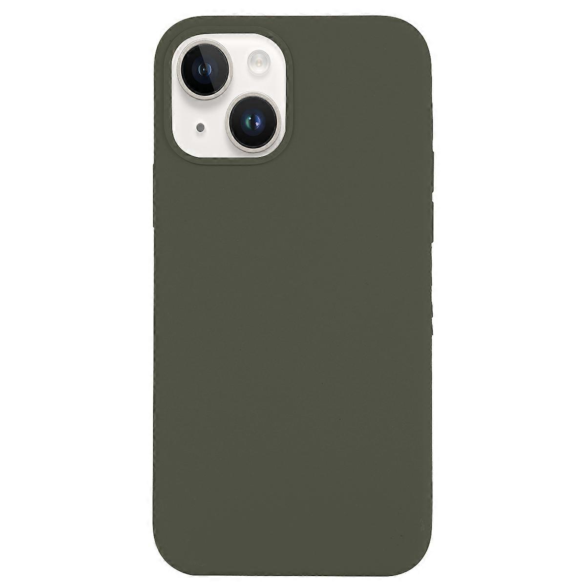 For iPhone 14 Plus Solid Silicone Phone Case