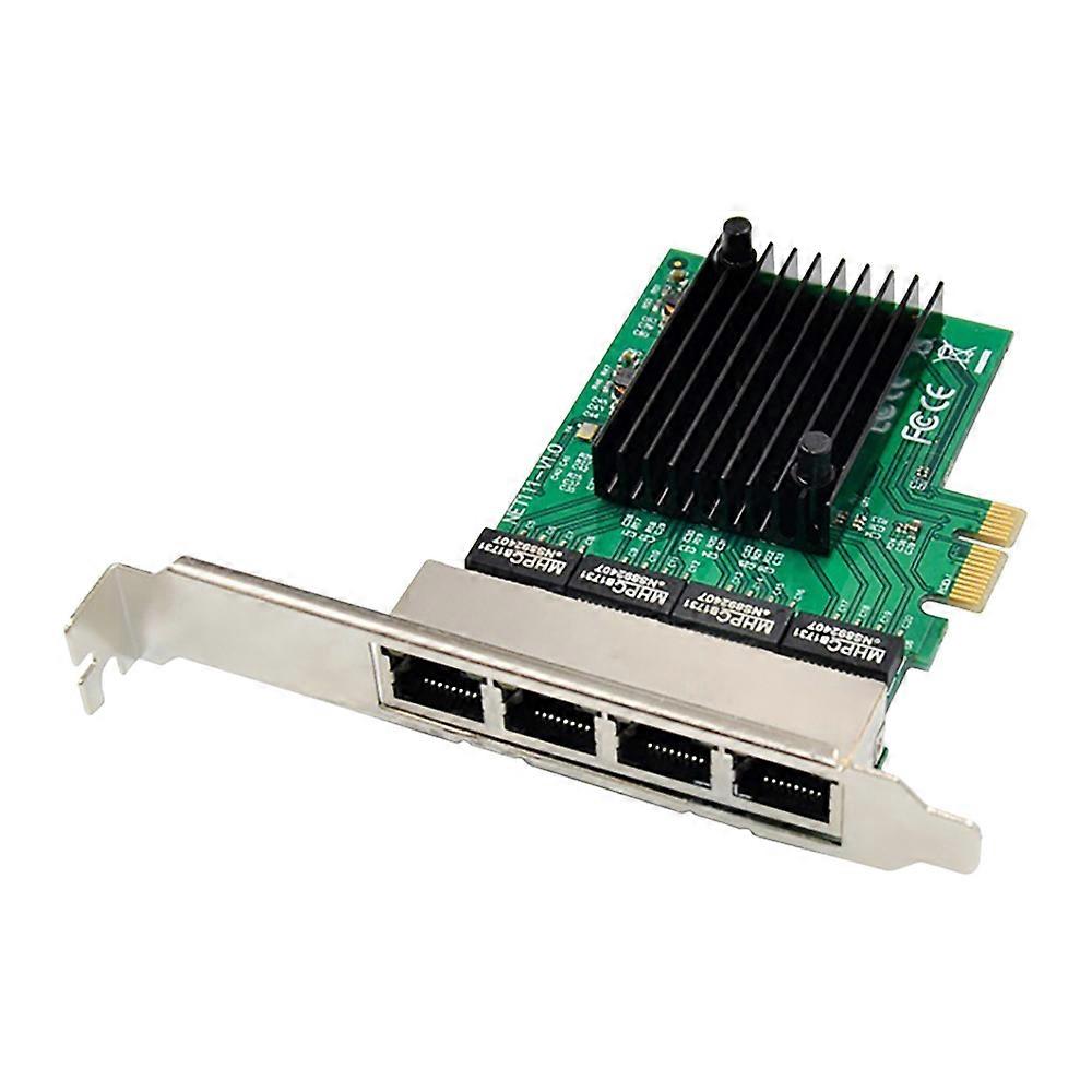 PCIE-Netzwerkkarte PCI-E X1 4-Port-Gigabit-Ethernet-Server-Netzwerkkartenadapter für Liebe Fast Sea Spider ROS Soft-Router