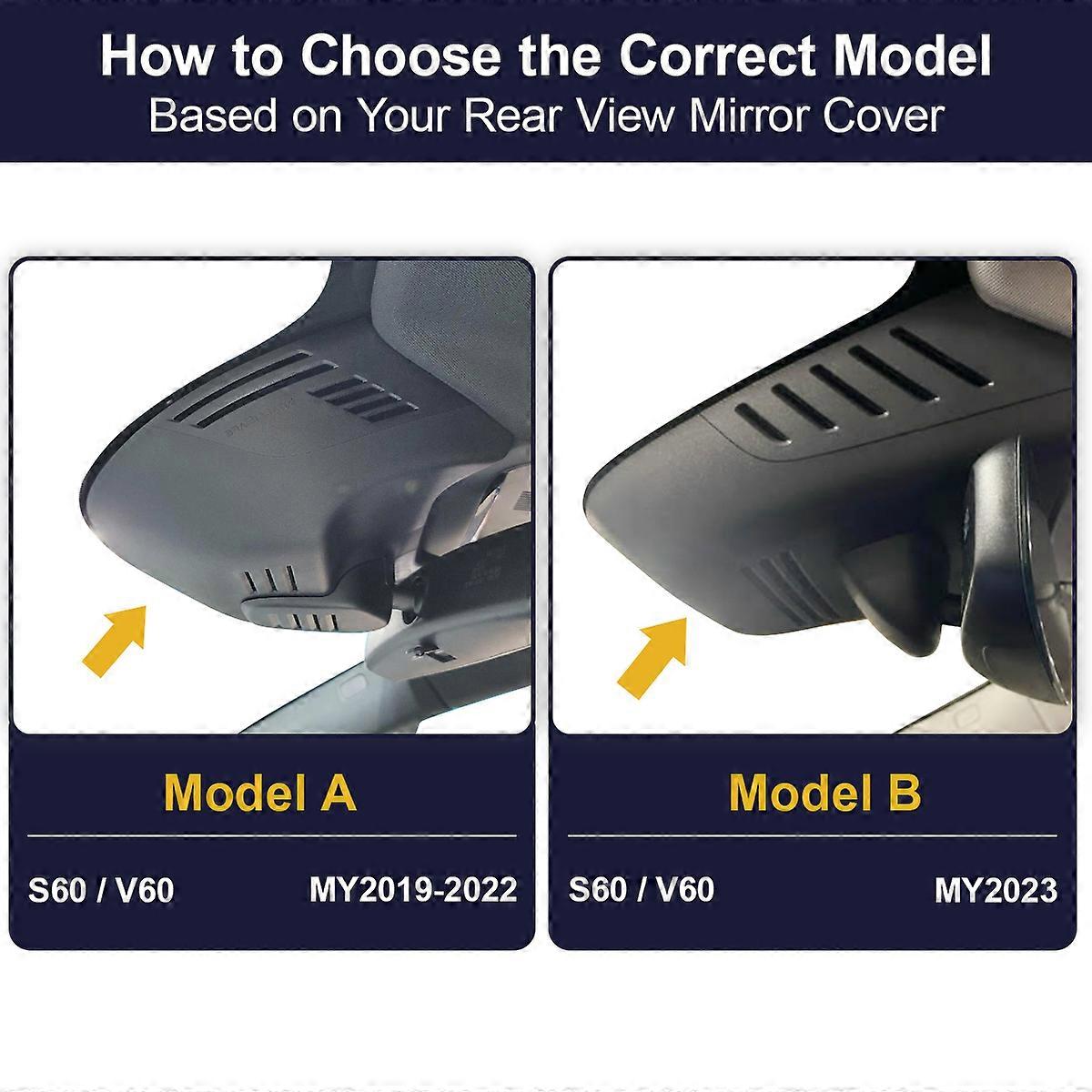 Youping Dash Cam for VOLVO XC90 XC60 XC40 S90 V90 S60 V60 C40 for Polestar 2Fitcamx Dashcam 4K Wifi