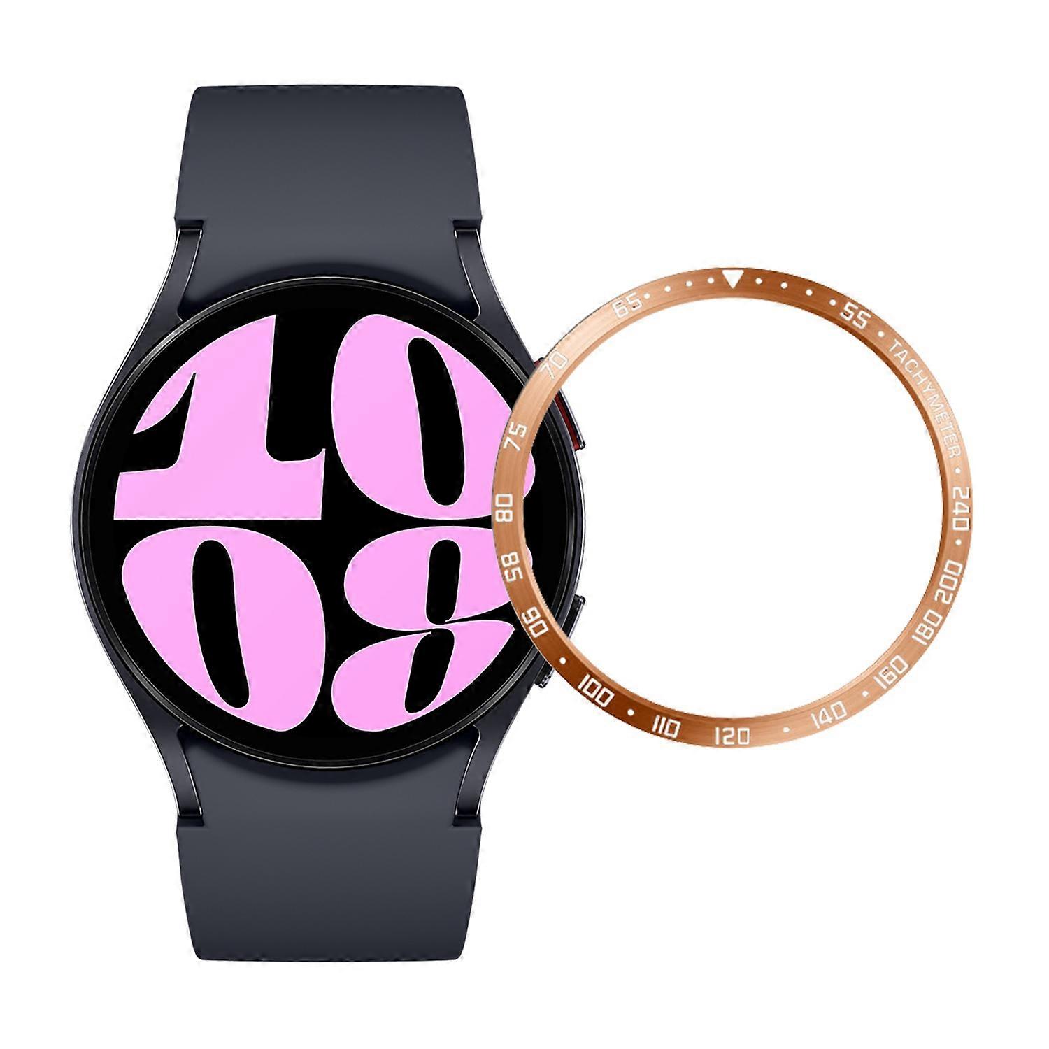 Type E Bezel Styling for Samsung Galaxy Watch6 40mm ,Stainless Steel Adhesive Frame Protector Ring