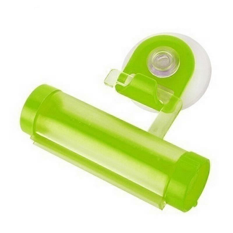 Colorful Plastic Rolling Tube Squeezer Toothpaste Easy Dispenser Bathroom Holder