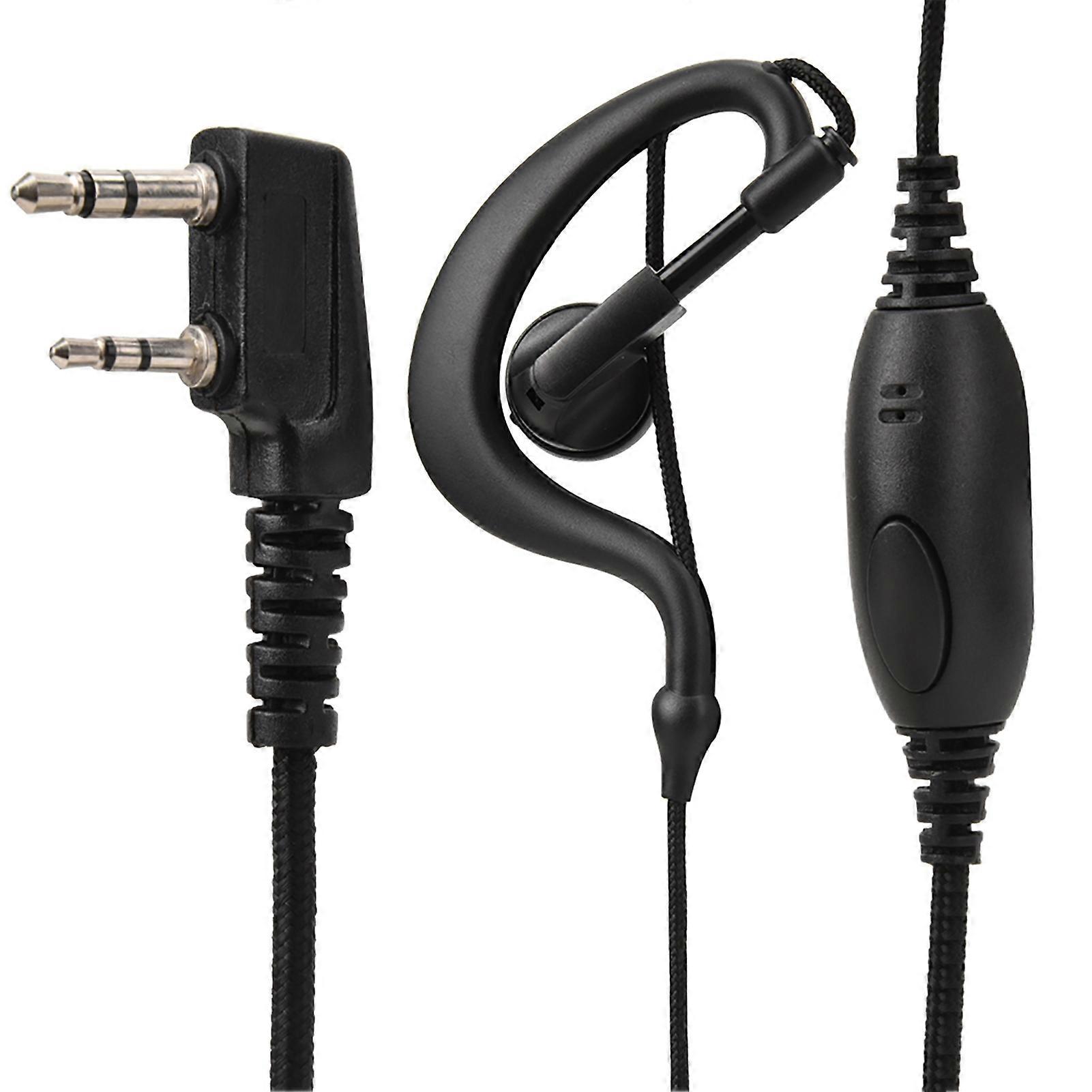 Walkie Talkie Headset Earpiece with PTT Button for Radio Communication