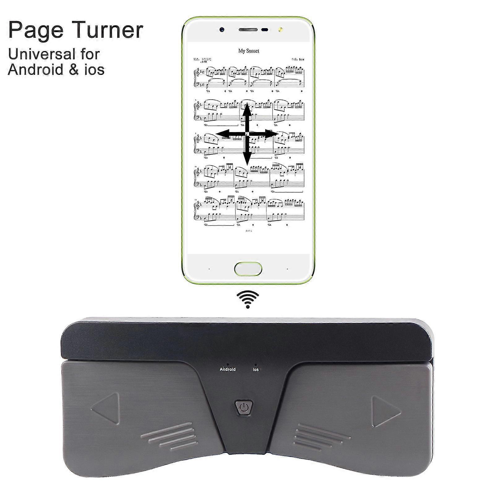 bluetooth-compatible page turner intelligent wireless control abs foot pedal