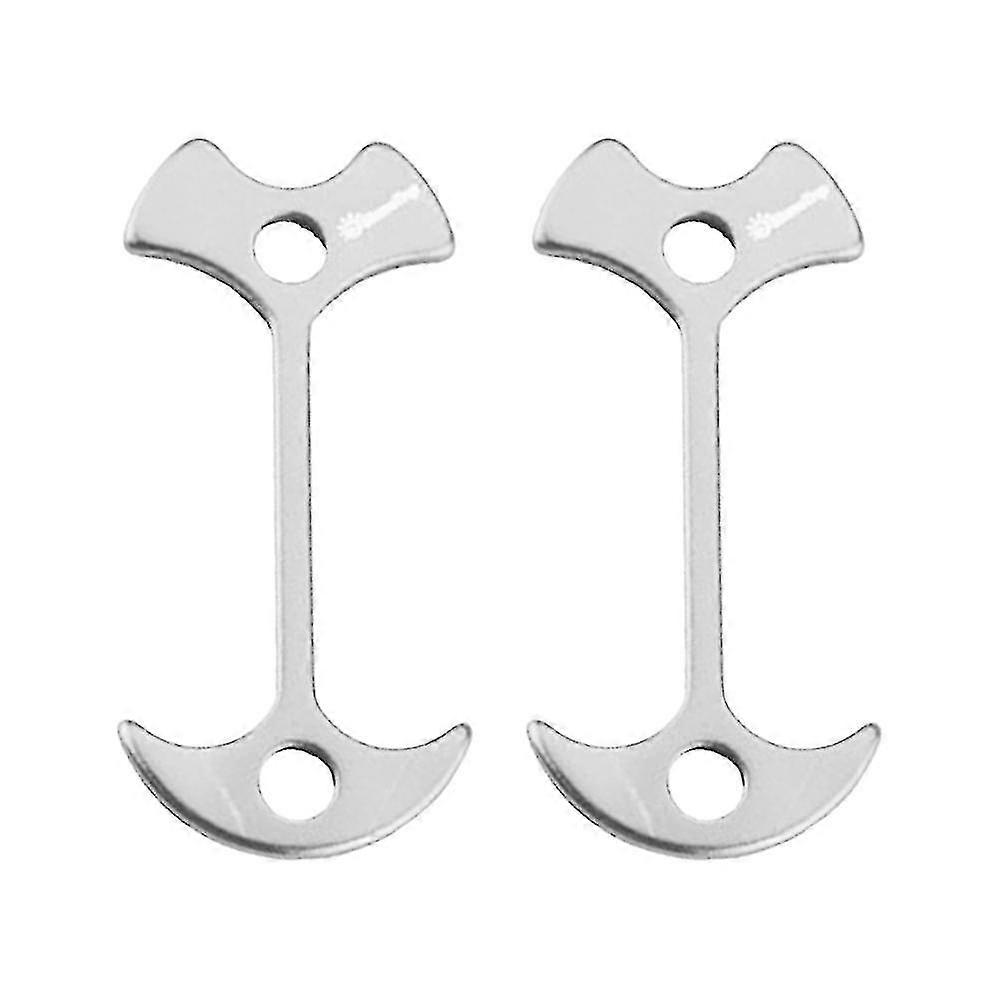 Blue 2pcs Outdoor Camping Tools Fish Deck Peg Stakes Nails