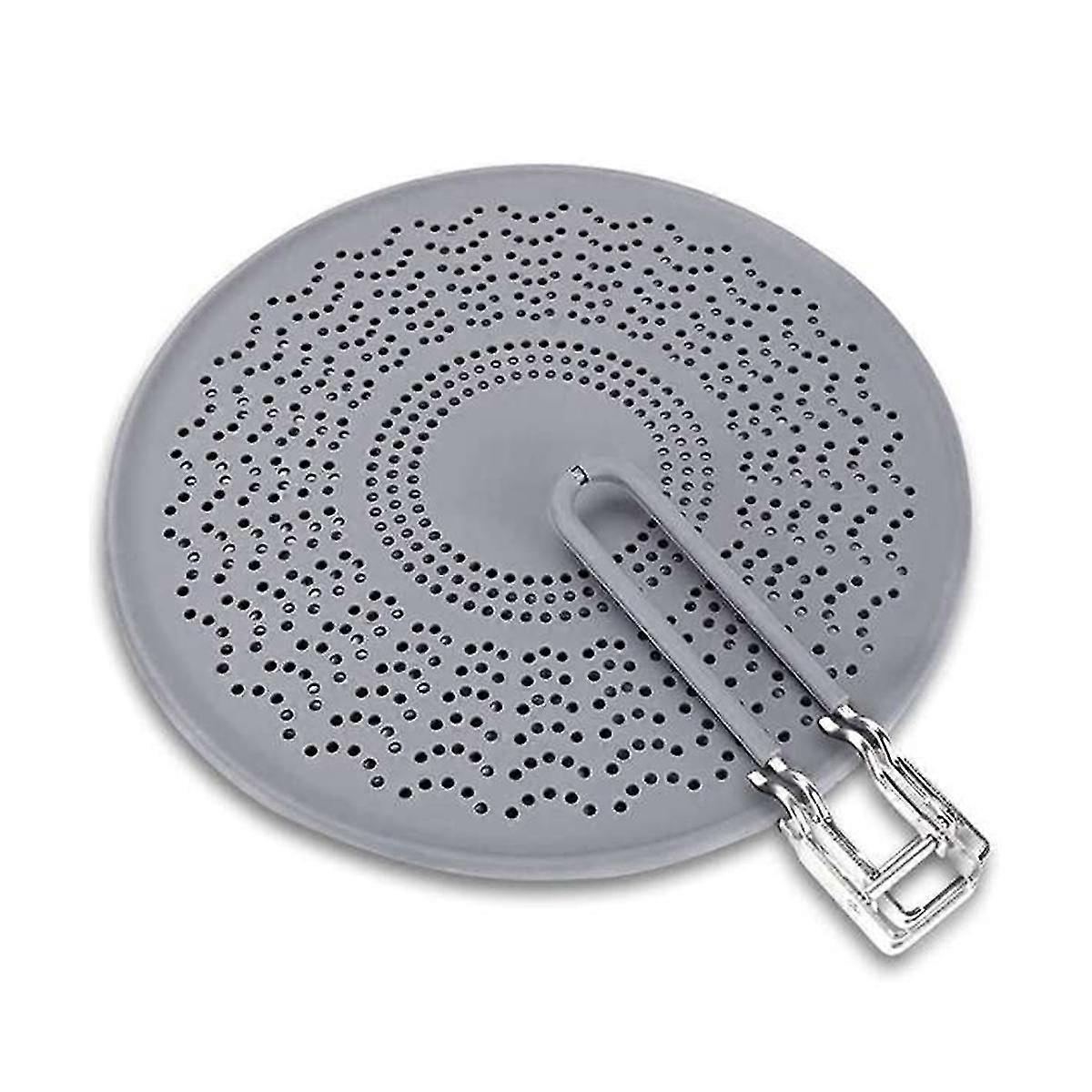 Silicone Splatter Screen-multi Use Oil And Grease Guard And Strainer With Handle For Easy Storage,g