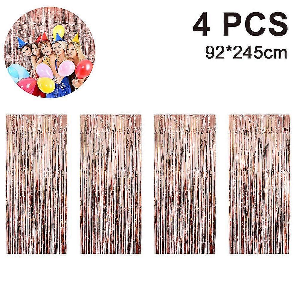 4 Pack Wedding Rain Silk Curtain Background Wall Decoration