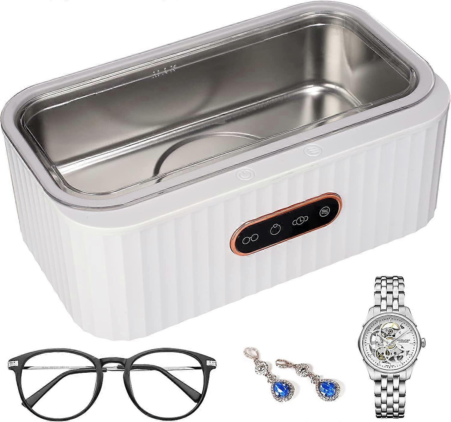 Ultrasonic cleaning machine 400ml, 45kHz professional ultrasonic cleaning machine, with 4 cleaning modes and touch function, used for stainless steel 