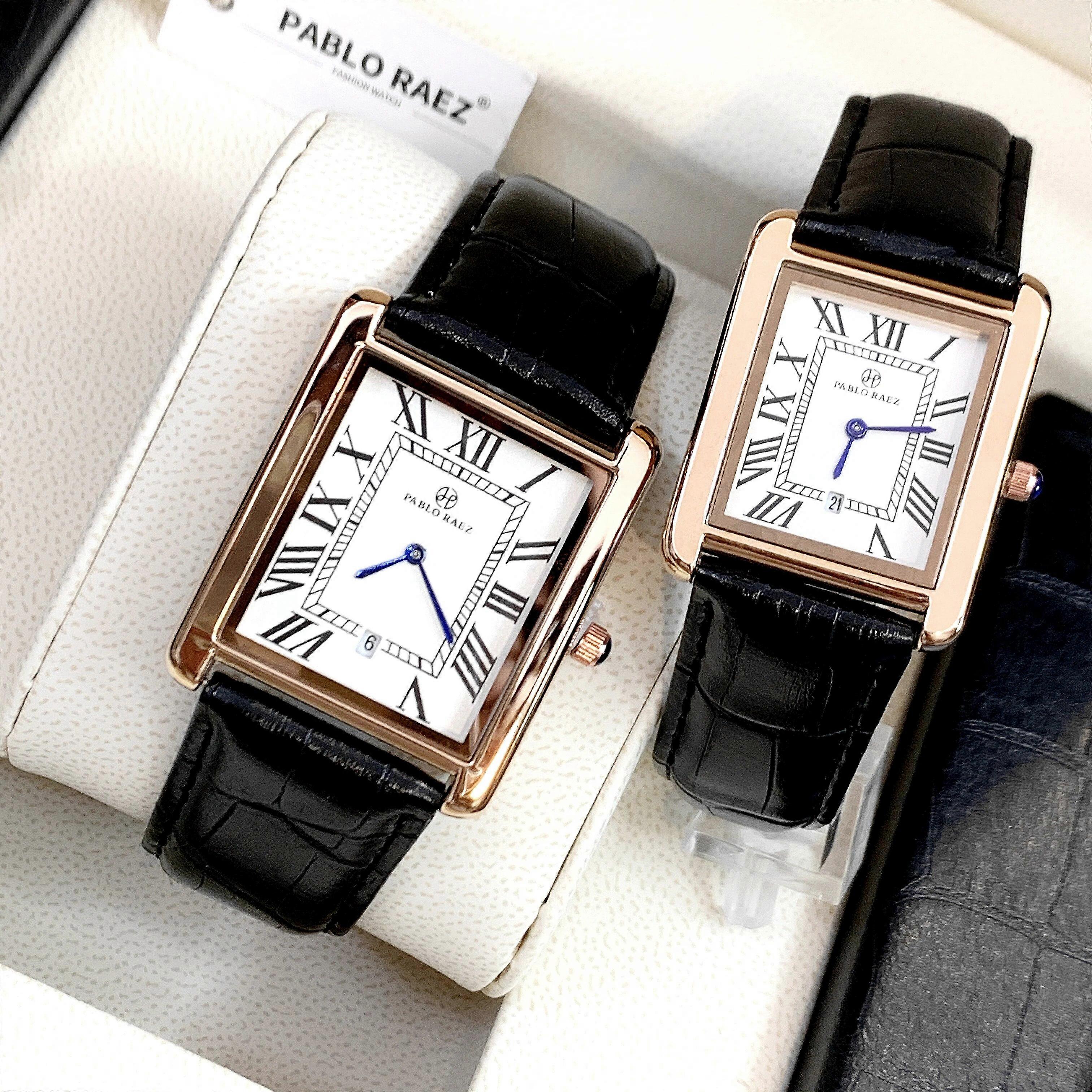 PABLO RAEZ Luxury Leather Lover Watch Dress Lady Man  display picture 3