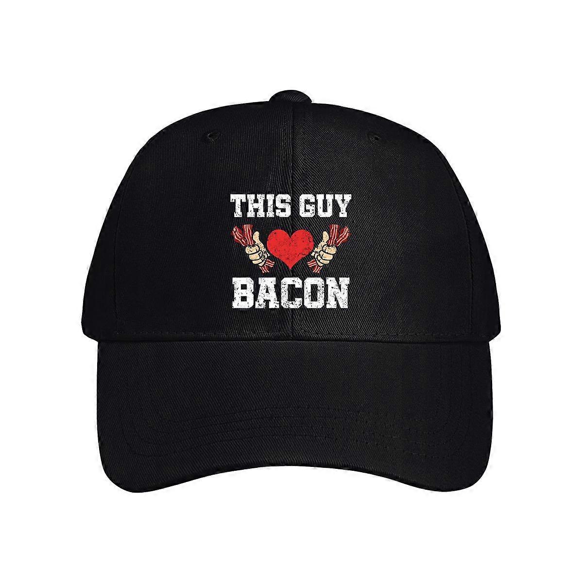 This Guy Loves Bacon Baseball Cap
