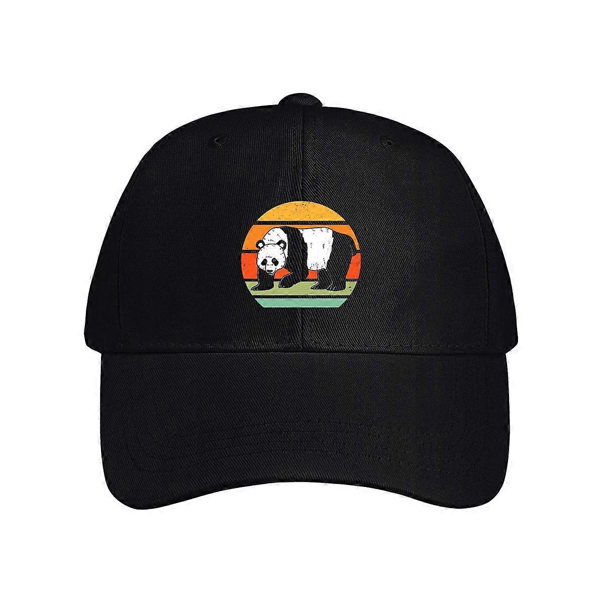 Retro Panda Bear Baseball Cap
