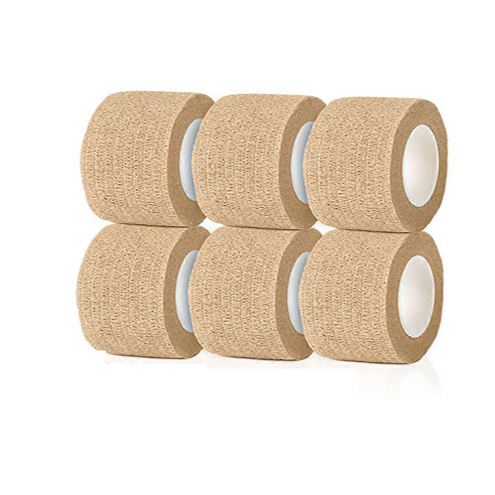 Dww-Rouleau de pansement en pte doigts auto-adhsif en six pices (2,5 cm x 4,5 m) Ruban lastique auto-adhsif impermable l'eau, rsistant la poussire,
