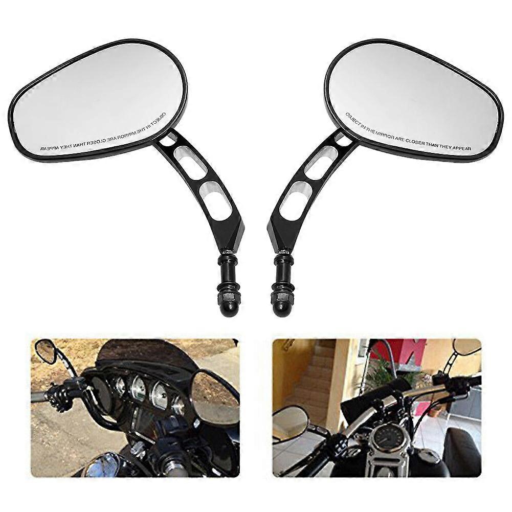 Motorcycle Universal 8MM Rear View Side Mirrors For Harley Touring Road King Sportster XL883 1200 Fatboy Dyna Softail Breakout