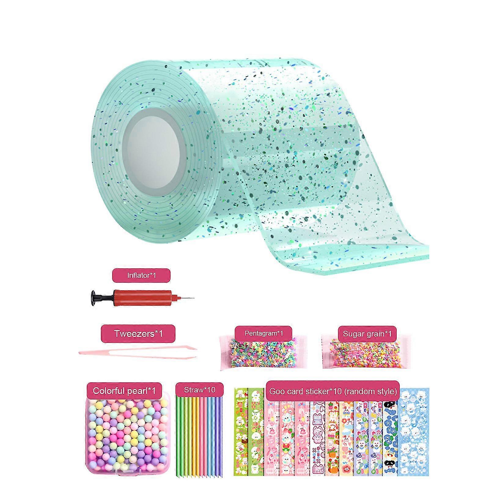 Nano Tape Bubble Kit para crianças com tutoriais em vídeo passo-a-passo, Nano Double Sided Adhesive Gel Grip Traceless Tape Nano Magical Tape Bubbles