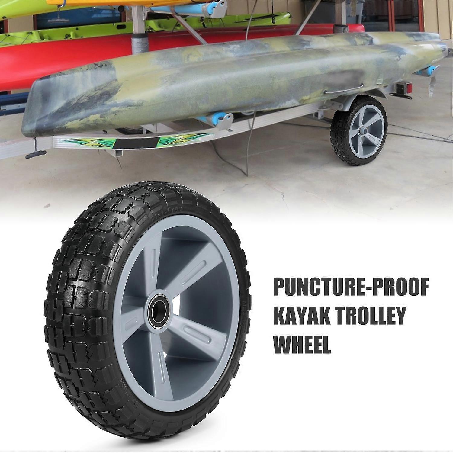 10 inci puncție rezistentă la perforare Kayak Trolley Tire Wheel pentru Kayak Canoe Trolley Cart Roată de înlocuire a anvelopei
