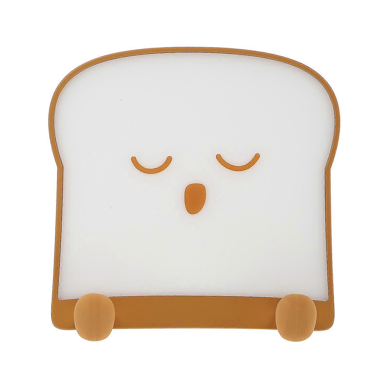 1set Cube Toast Usb Rechargeable Night Light Double Luminous Timing Night Light