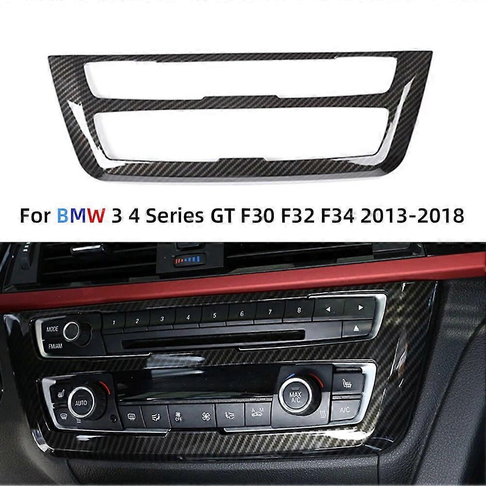 Car CD Panel Trim Center Console Cover Carbon Fiber Sticker Decal For BMW 3 4 Series GT F30 F32 F34 2013-2018 AccessoireVehicle Dashboard Accessories
