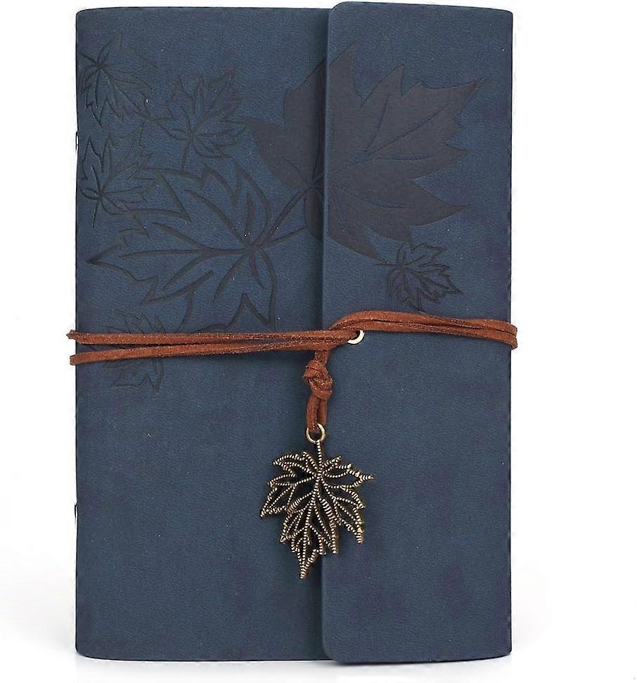 Leather Writing Journal Notebook, Maleden Classic Spiral Bound Notebook Refillable Diary