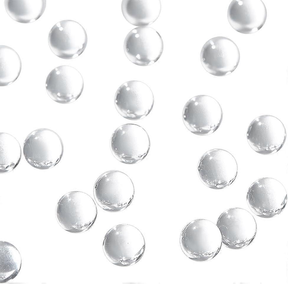 100Pcs Natural Quartz Sphere Beads Round Ball Beads No Hole 8mm
