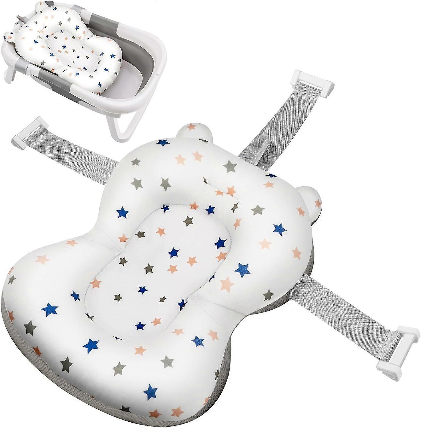 Tinor Baby Badekissen Badewannenauflage, rutschfeste Baby Badekissen Matten Badezubehör für Neugeborene Kleinkind Säugling 0-12 Monate