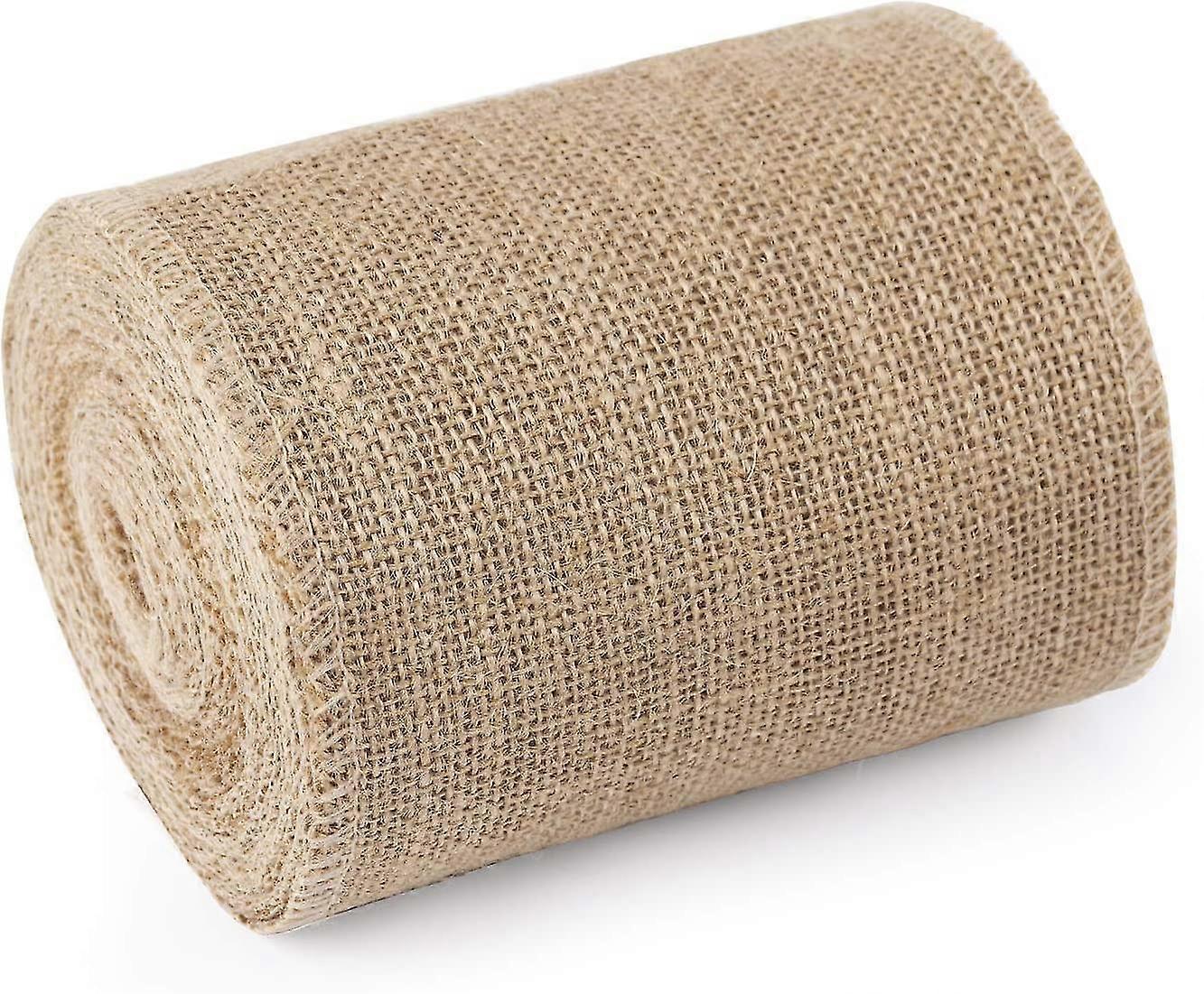 15cm Wide Burlap - Rustic Ribbon Roll, 10M