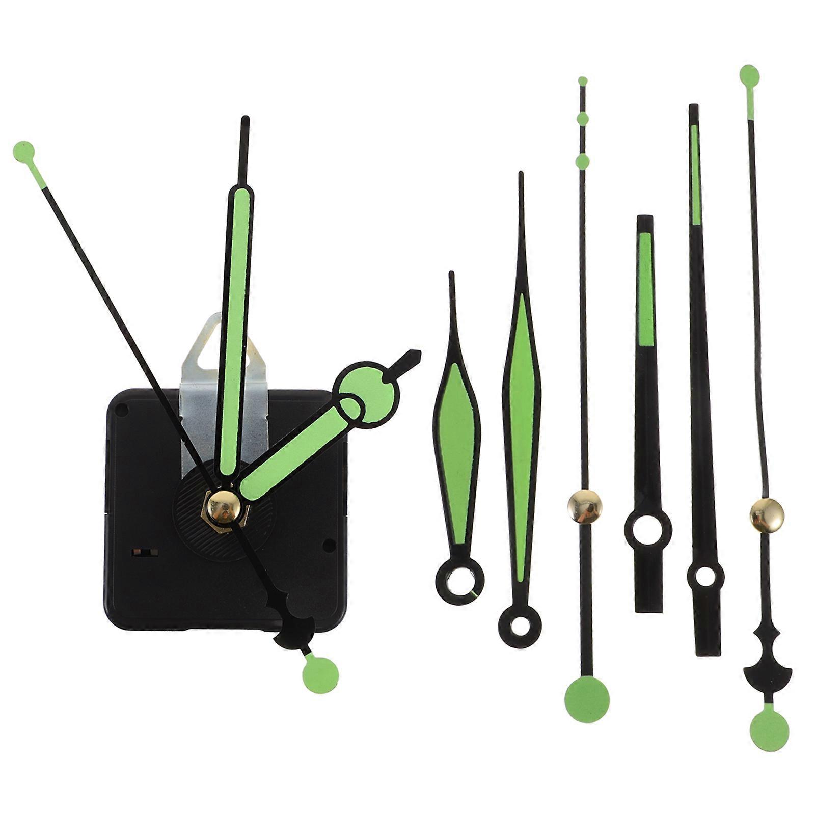 1 Set Glow In The Dark Clock Hands And Clock Mechanism Clock Hands and Motor Kit