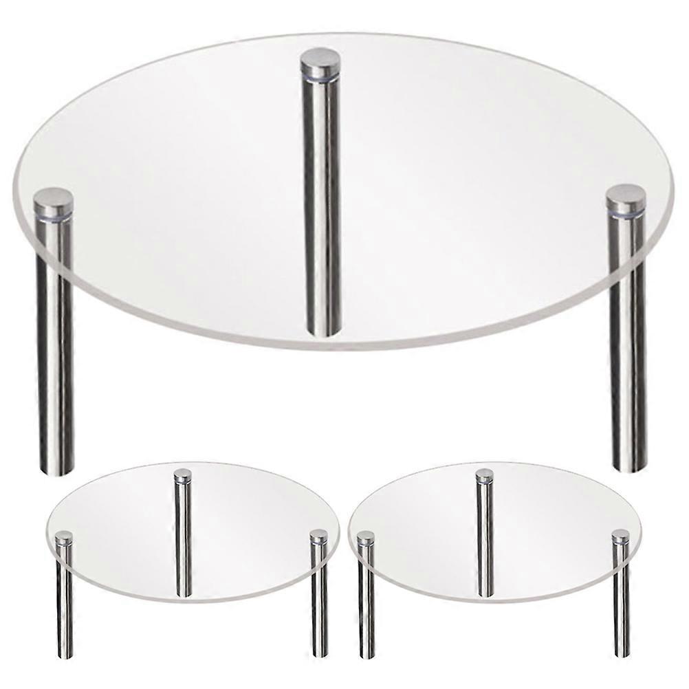 3Pcs Acrylic Display Stand Cupcake Riser Dessert Display Stand Figure Collection Display Rack