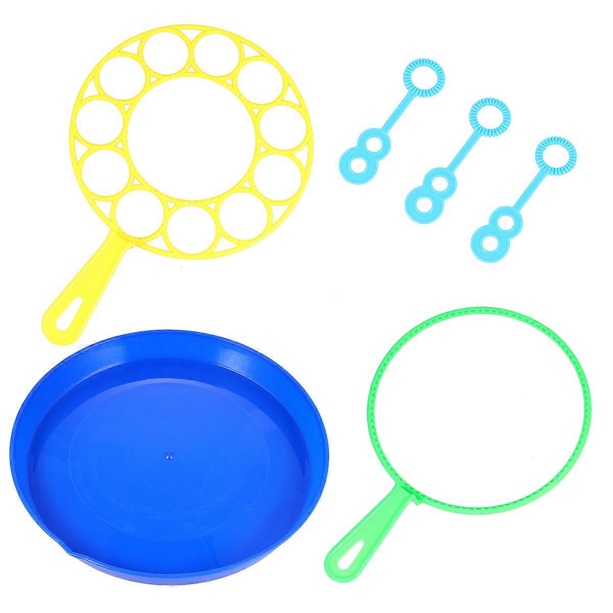 6 Pcs Kids Playsets Bubble Making Toy Bubbles Blowing Rings Bubble Maker Bubble Wand