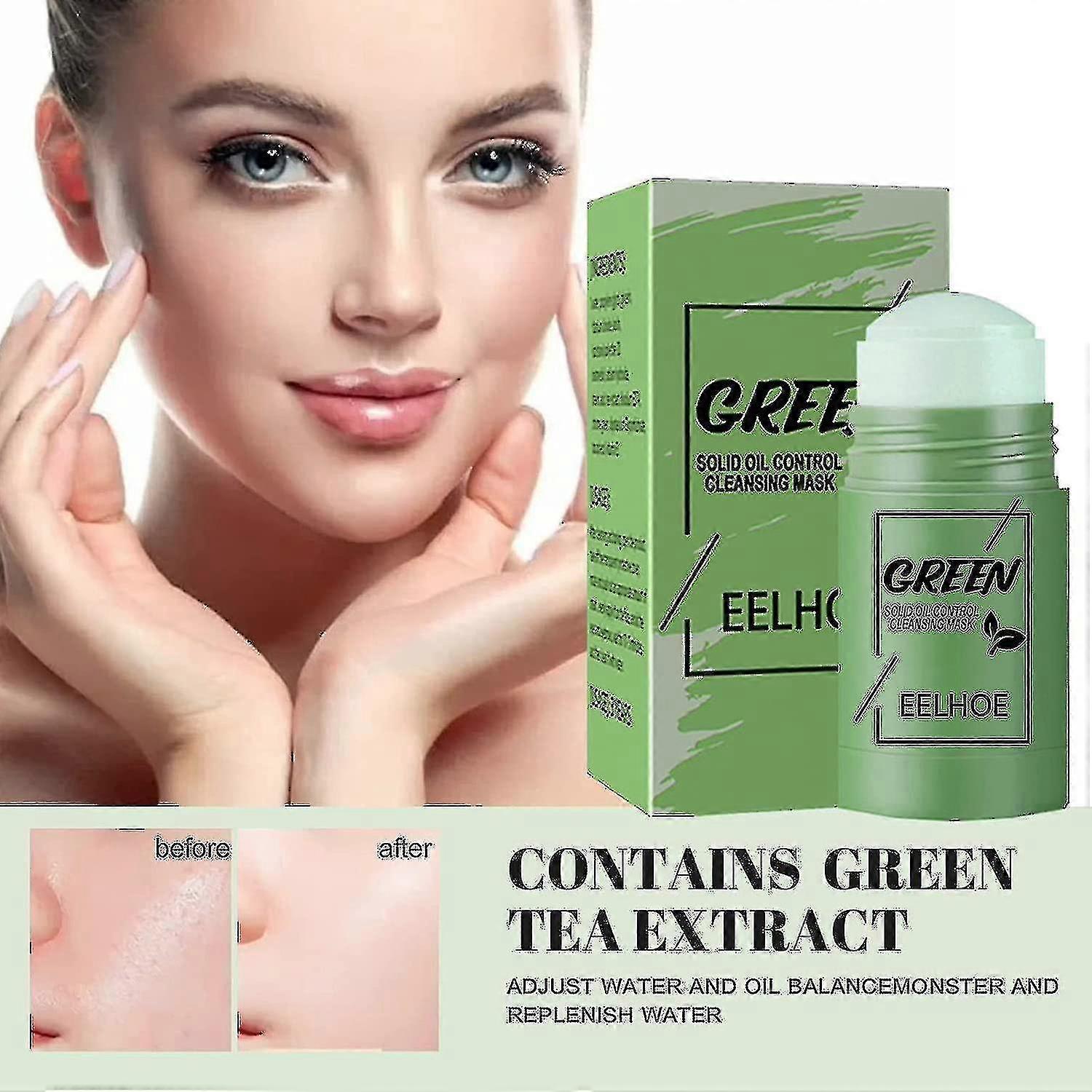 Mask Stick, Green Mask Stick, Green Tea Mask Stick, Poreless Deep Cleanse Mask Stick