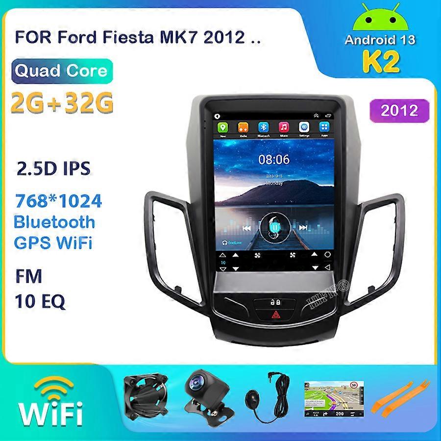 8 Core Carplay Android 13 For Ford Fiesta CarMultimedia Player Auto Radio Automotivo GPS Navigation Stereo 4G DSP 2009-2016