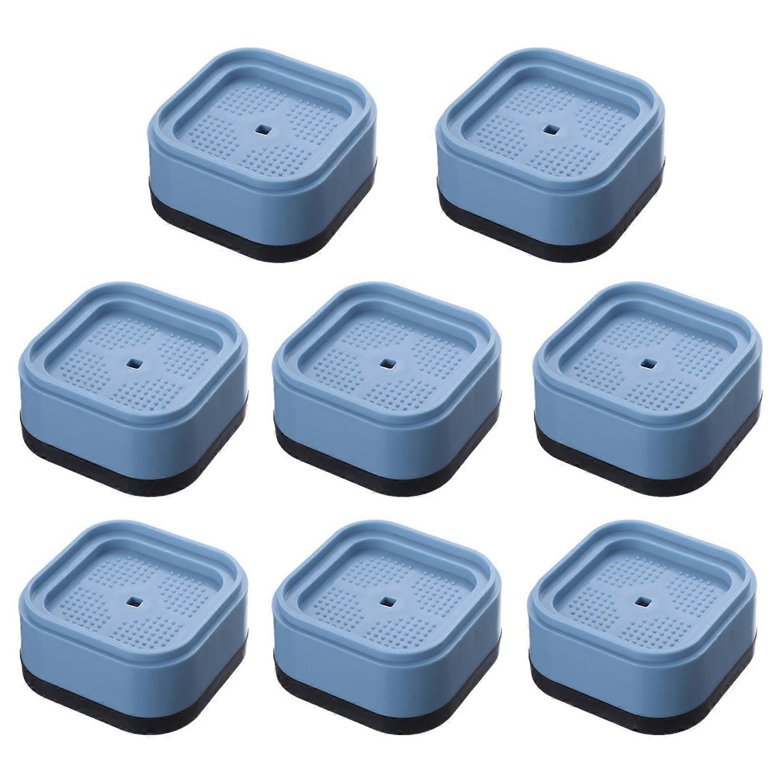 4/8Pcs Furniture Riser Stackable Washing Machine Riser Set Anti-Slip Shock-Absorbing Protective Pad for Home Jikaixiang