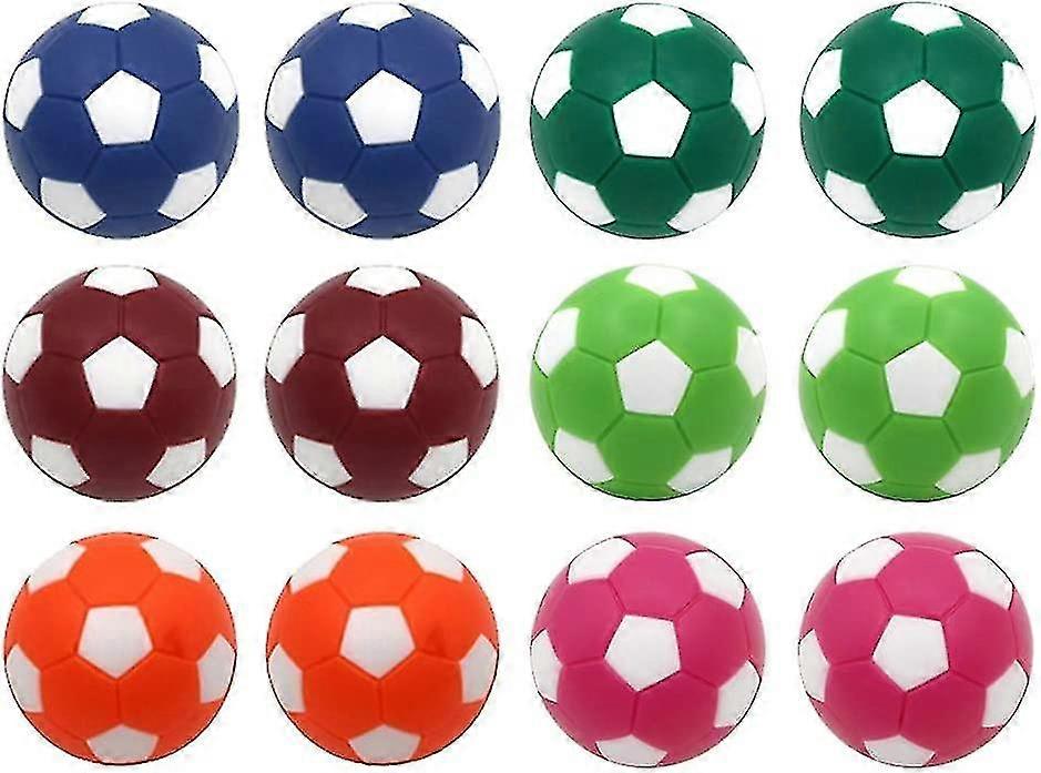 テーブルサッカーフーズボール交換ボールミニマルチカラー36mm公式フーズボール12パック