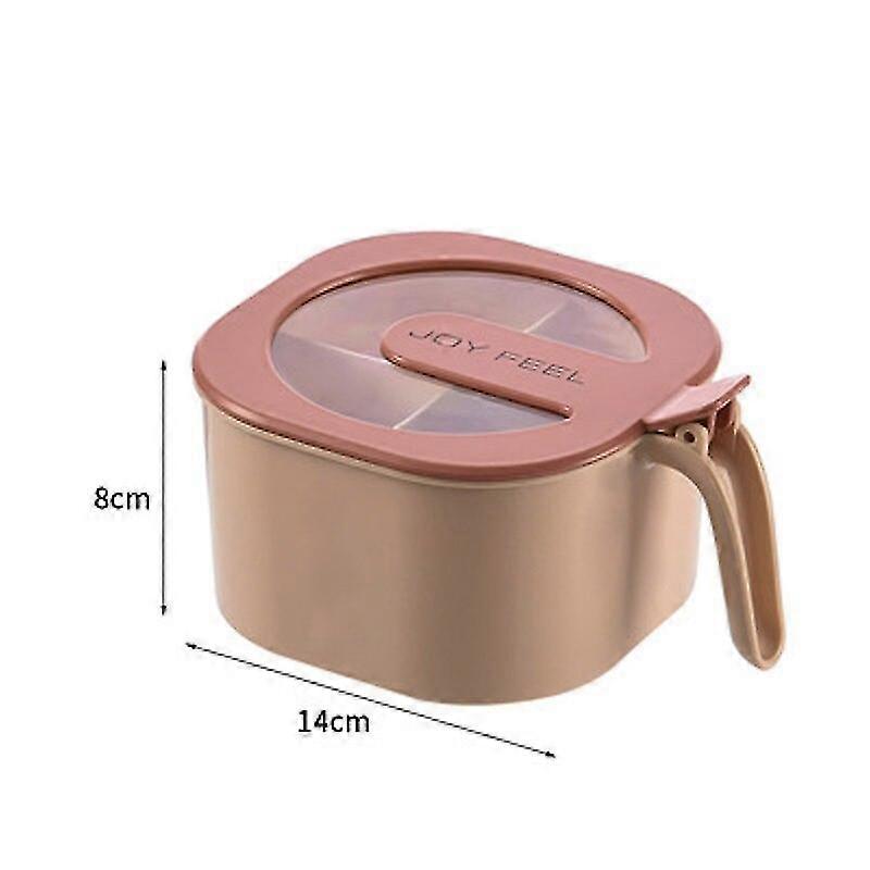 4 Grids Pp Seasoning Spice Storage Box Condiment Bottles Shaker Jars Organizer Nordic Cooking Herbs Toothpick Holder