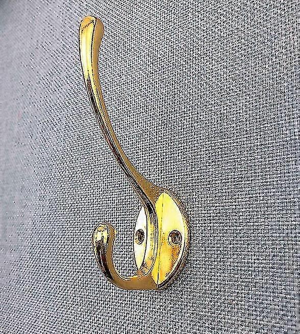 10pcs Rustic Coat Hooks Wall Mounted Heavy Duty Double Hooks Retro