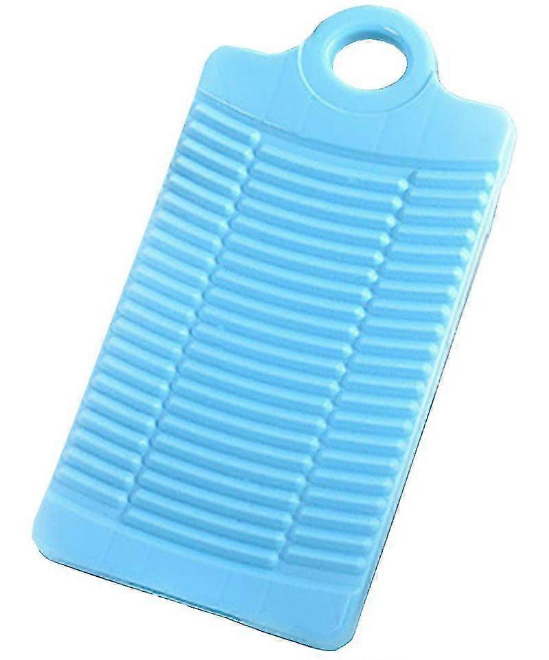 נייד מיני קרש כביסה קרש ניקוי בגדים פלסטיק אביזרי כביסה נגד החלקה (כחול)-csn
