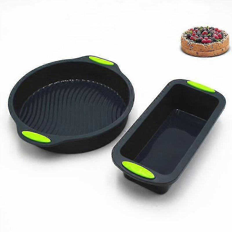 2pcs/set Silicone Bread Toast Baking Cake Mold Form Baking Cake Pans Dishes