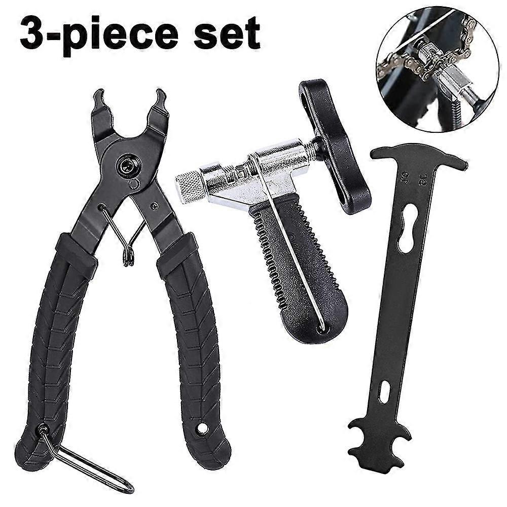 Bike Link Plier+chain Breaker Splitter Tool+chain Checker, Chain Missing Link Opener Closer Plier Chain Cutter Connector Wear Indicator Tool