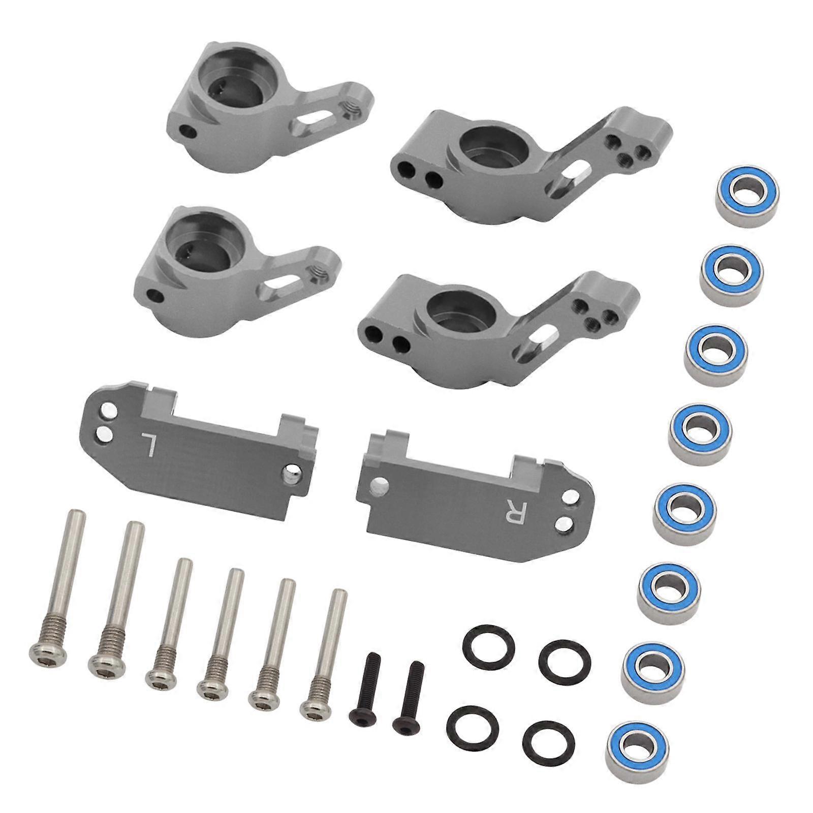 RC Steering Components Upgrade Steering Blocks for 1:10 Scale Crawler RC Car Gray