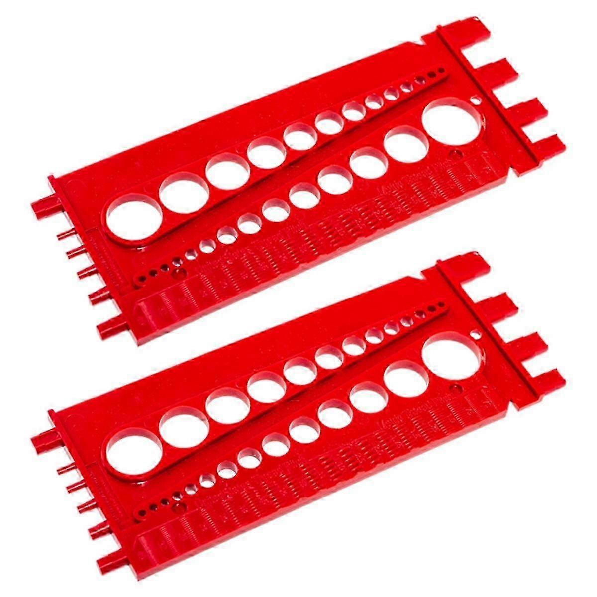 2Pcs Identibolt Screw Bolt Nut Thread Measure Size Checker Nut & Bolt Thread Pitch Length (Inch Sta