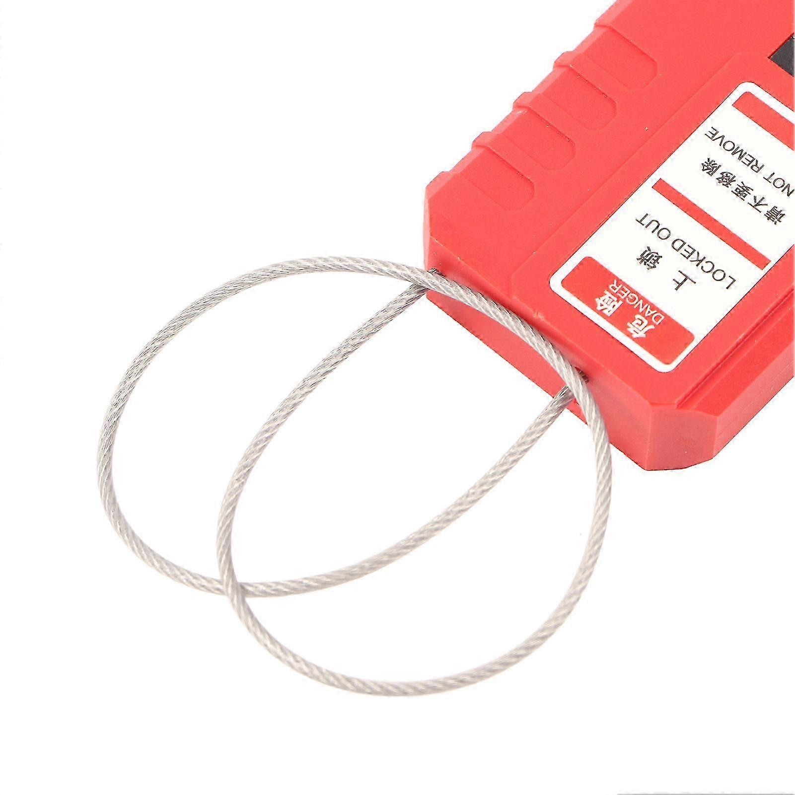 Lockout Tagout Cable Lock Adjustable Stainless Steel Power Insulation ...