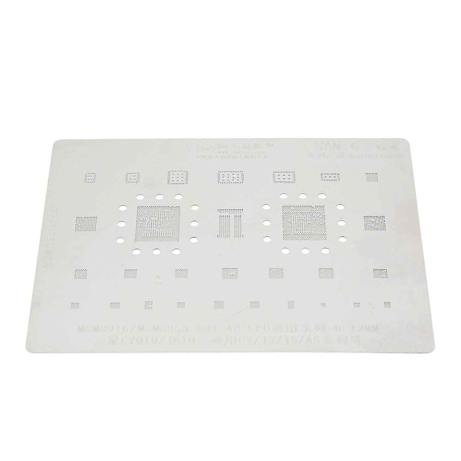 Phone CPU BGA Reballing Stencil Reball Rework Template Screen for Samsung C7010 J610