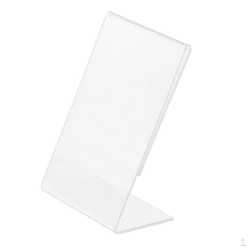 3" Transparent Photo Stand for Table Desk