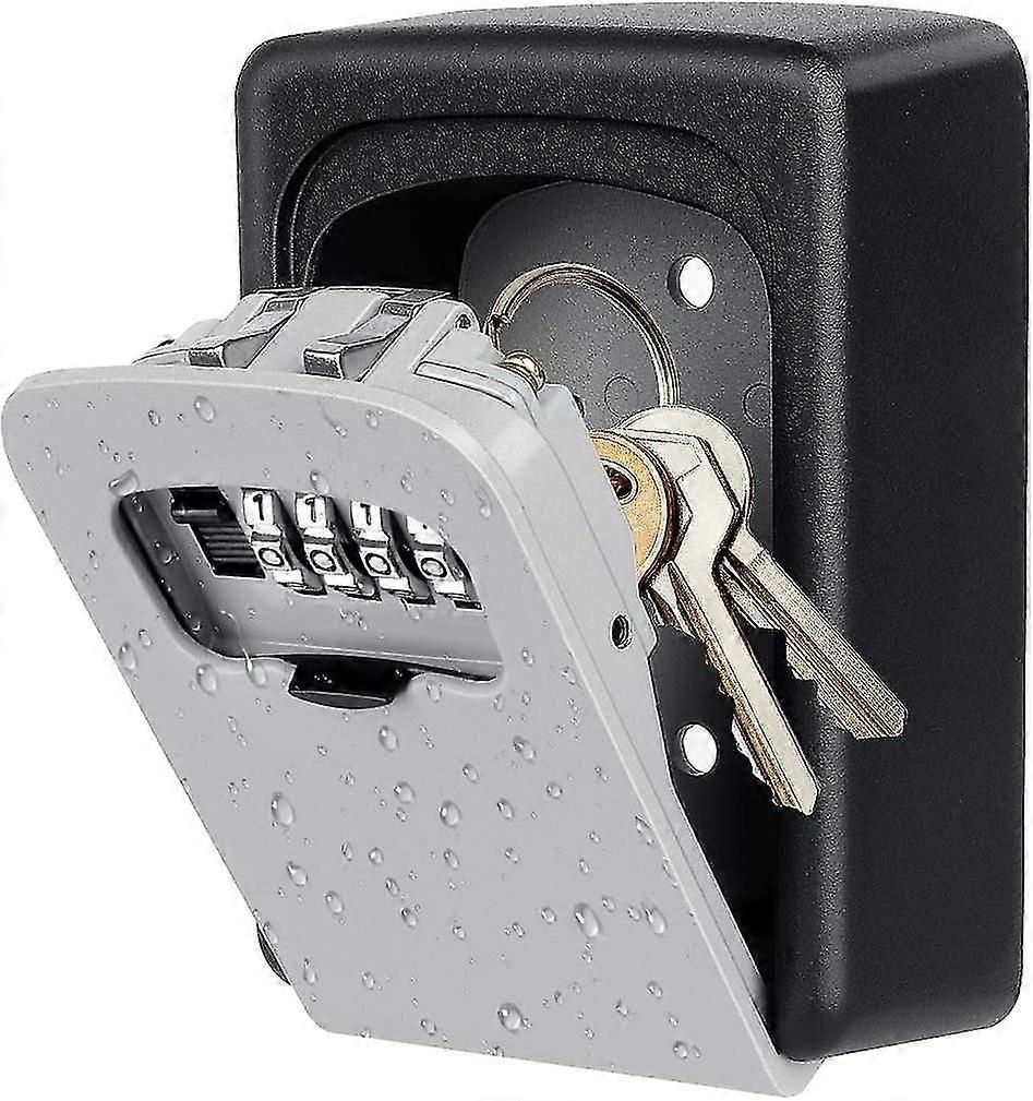 Key Lo Box Wall Mounted, 4 Digit Combination Lo Box For House Key Weatherproof Safe Security Key Storage Lo Box For Outside Realtors Garage Spar,5990