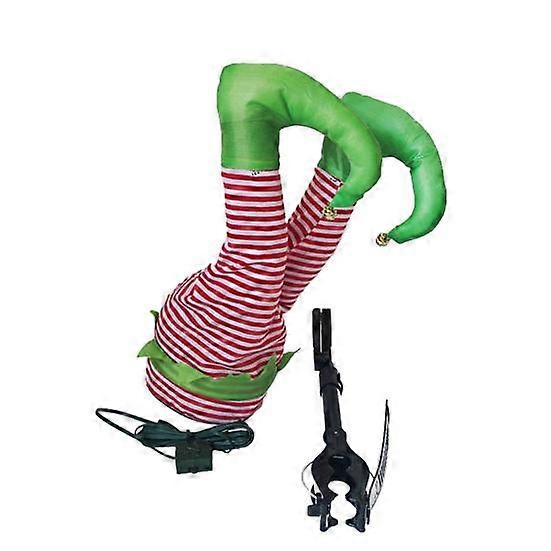 Christmas Elf Leg Swinging Elf Leg Xmas Tree Topper Garland Decor