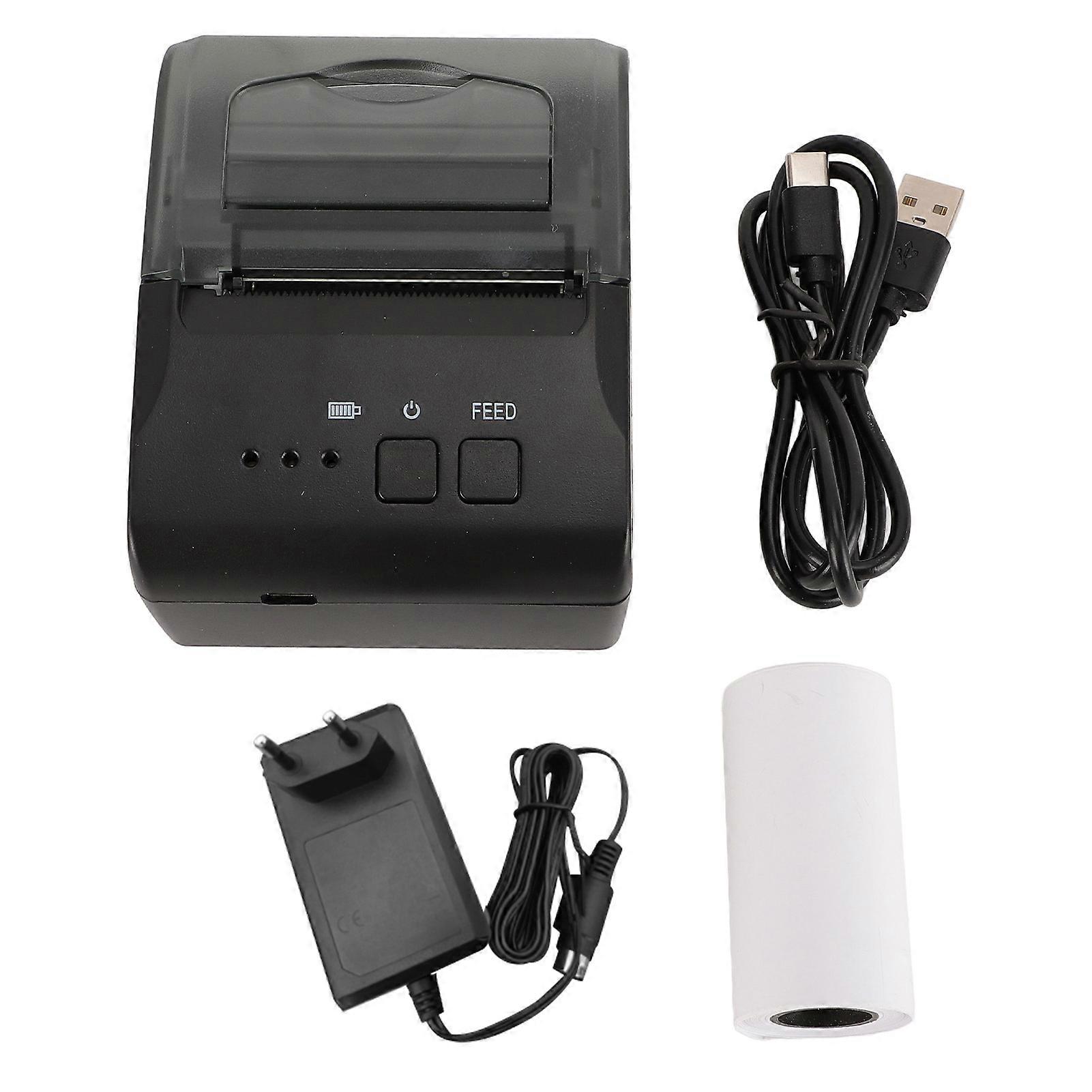 58mm Bluetooth Thermal Printer Inkless for Android iOS EU