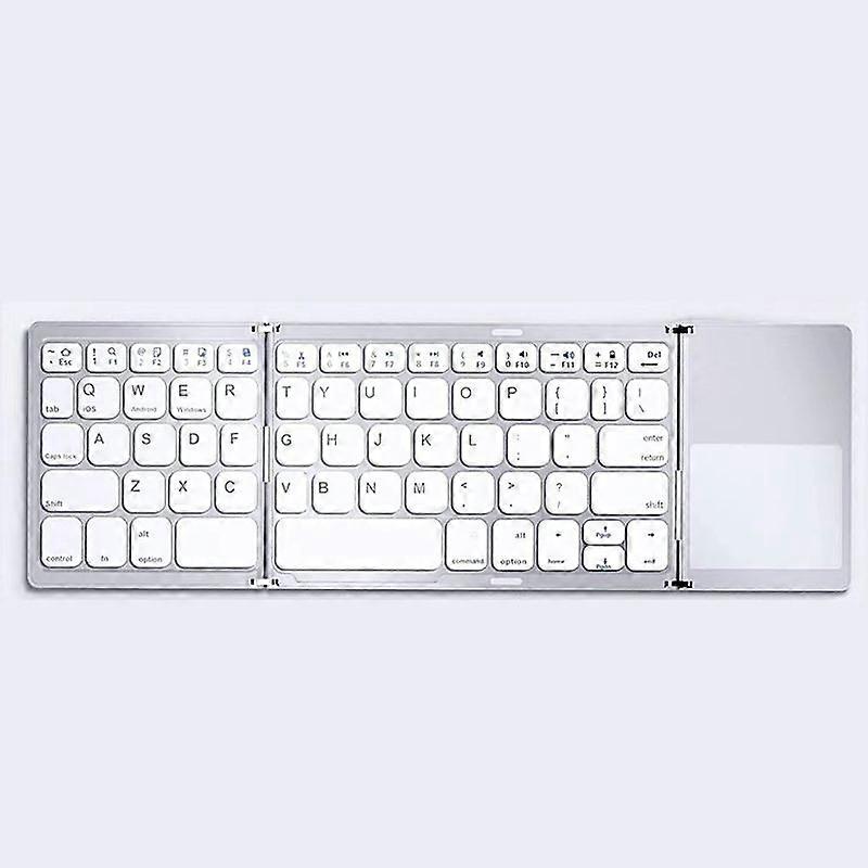 New Mini Folding Teclado Bluetooth-compatible Keyboard For iPad Android Windows iOS Phone Tablet Wireless Keyboard With Touchpad