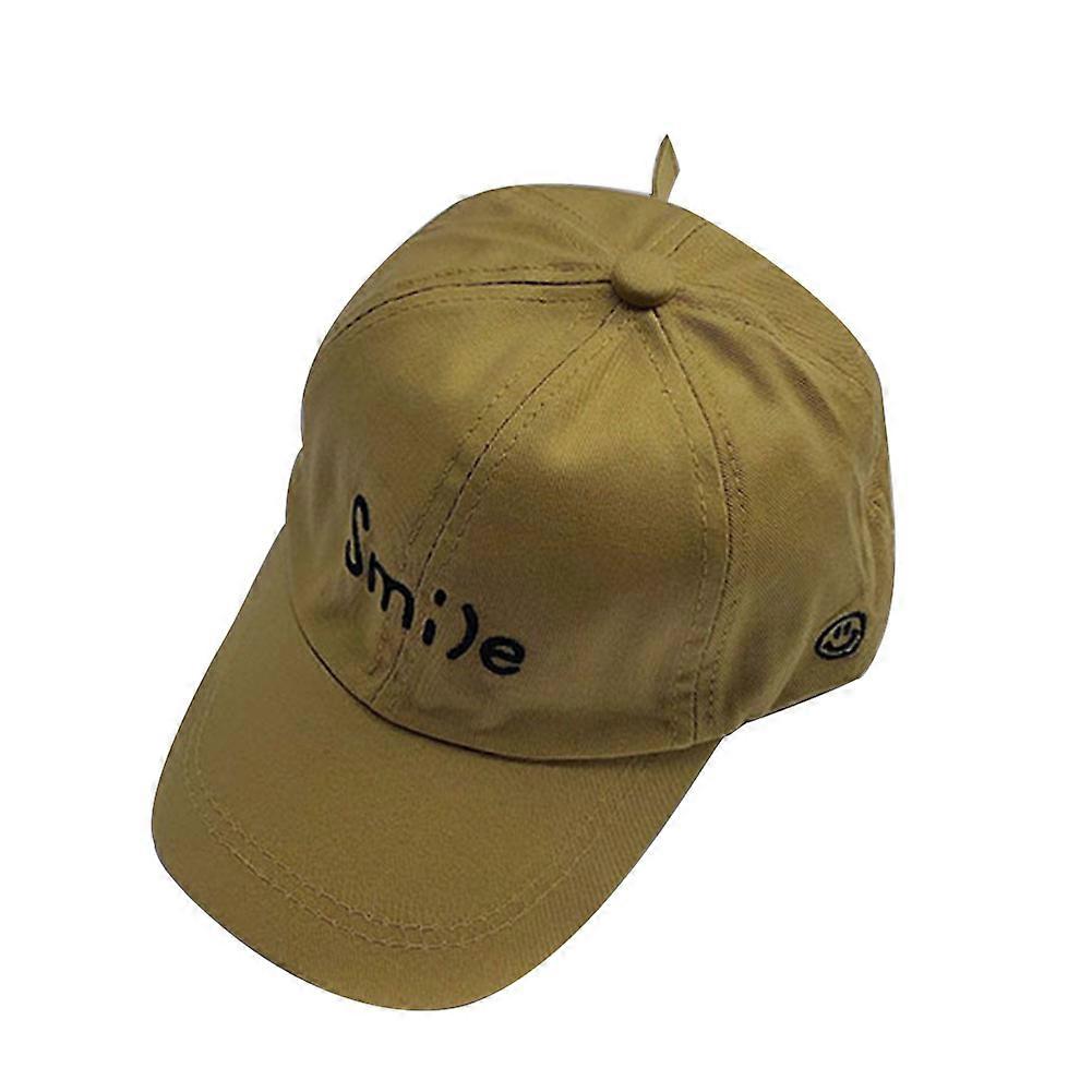 Lapset Lapsi Yhtenäinen Baseball Lippis Kirjain Kirjonta Säädettävä Aurinkovoide Snapback Hattu (Keltainen)