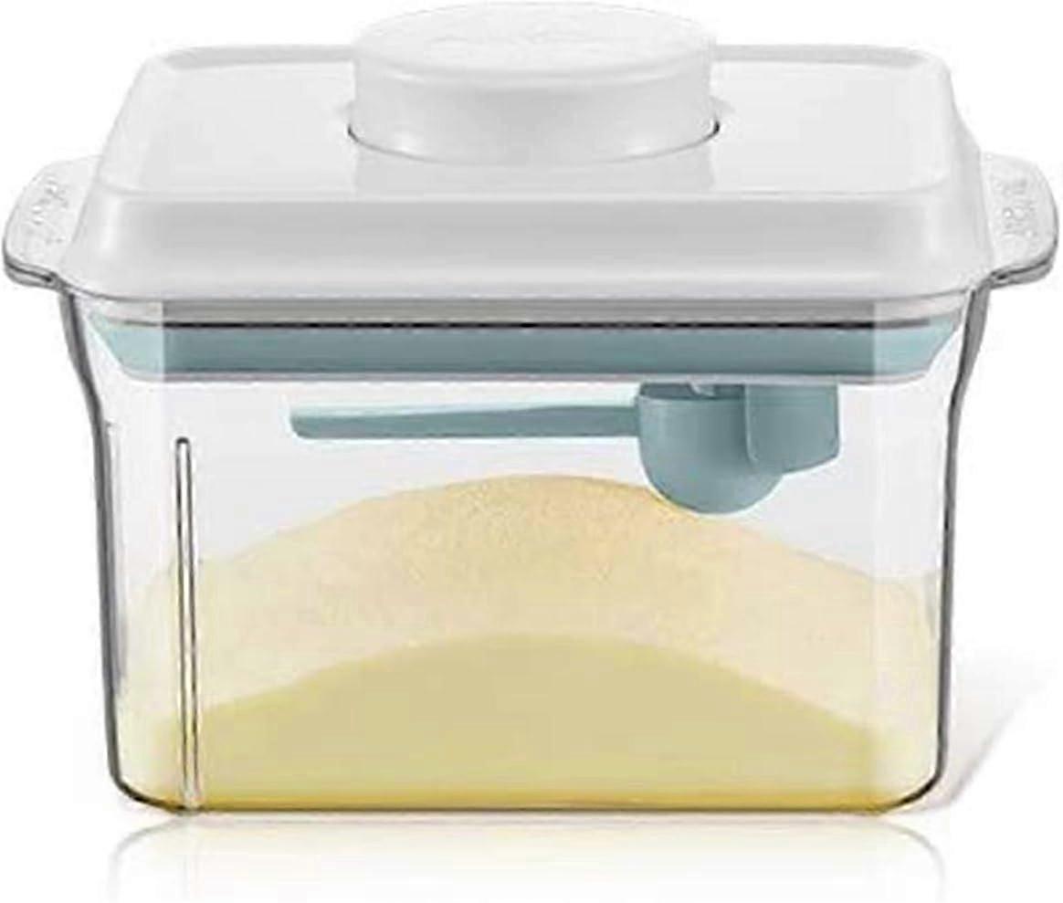 Opslag van melkpoeder, doos van melkpoeder