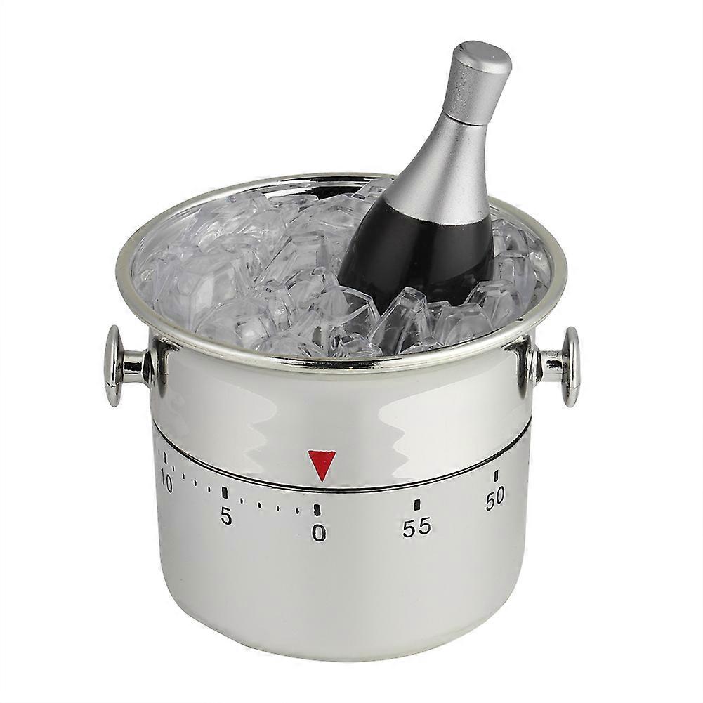 Kitchen Timer Mechanical Rotate Countdown Clock Timer Time Reminder(Bucket Shaped)